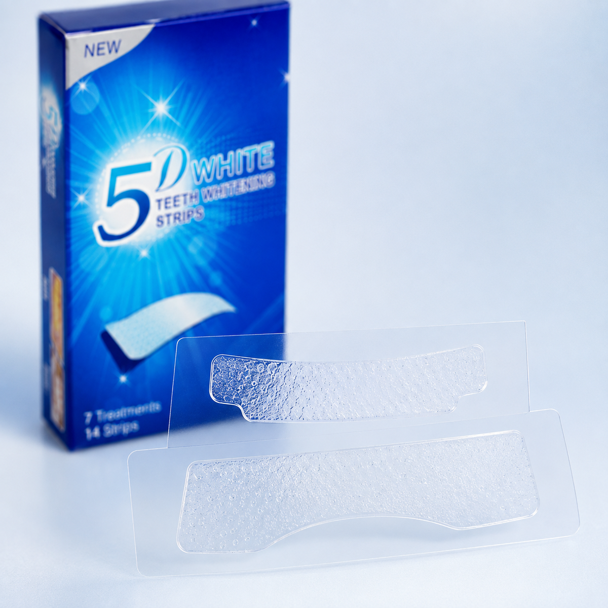 5D Zahnaufhellungsstreifen für weiße Zähne — 7 Anwendungen pro Packung